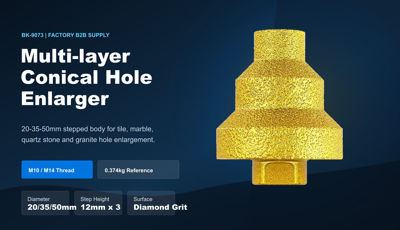 BK-9073 multi-layer conical hole enlarger