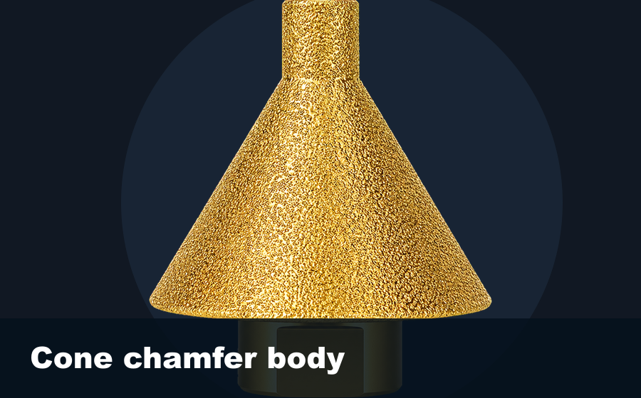 BK-9074 cone chamfer body close up