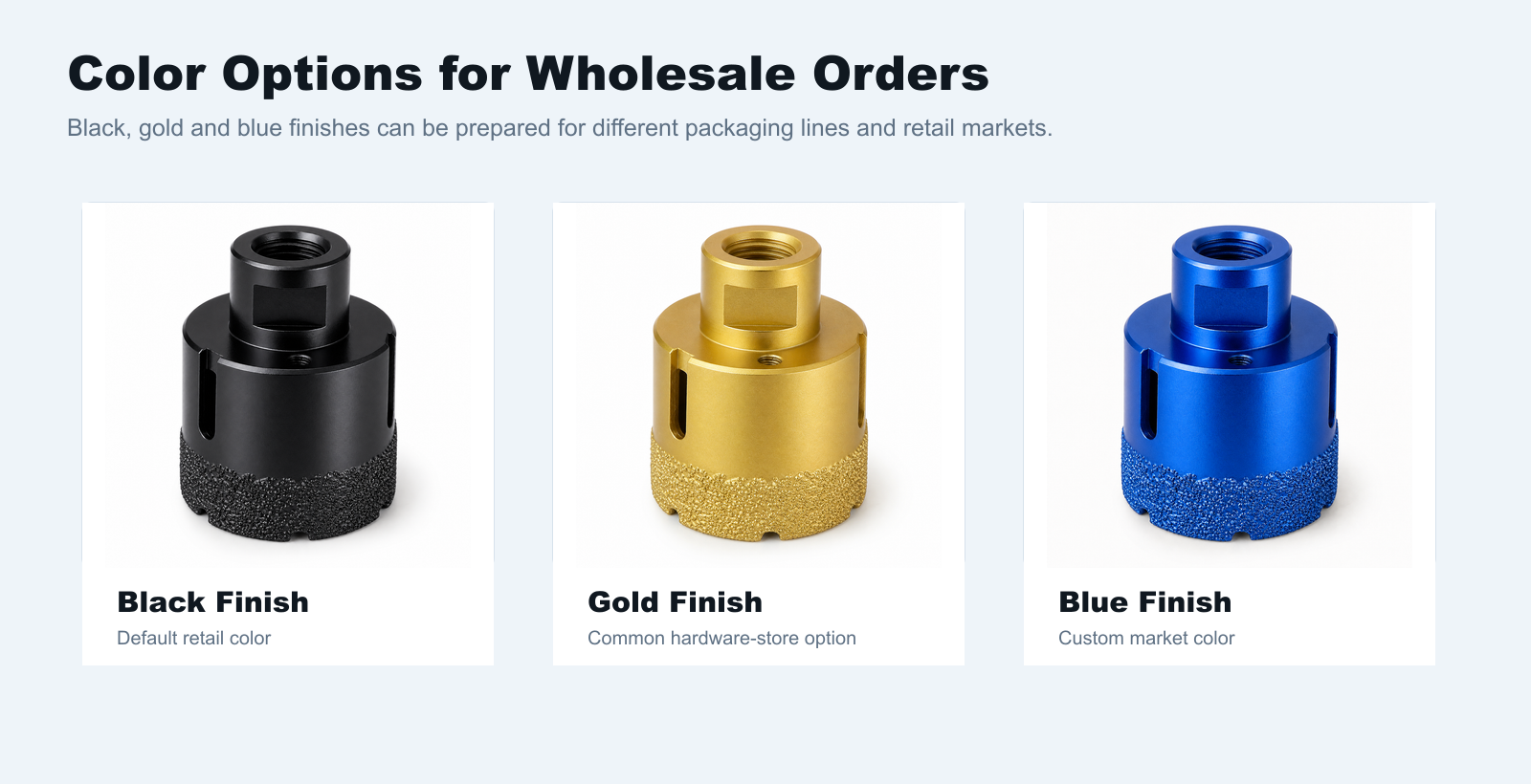 BK-9077 gold, black and blue wholesale color options