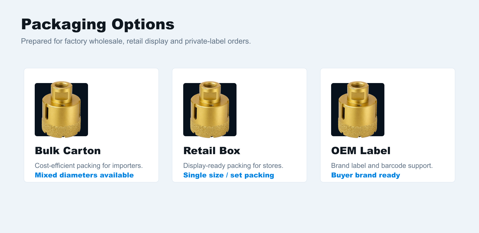 BK-9077 wholesale and OEM packaging options