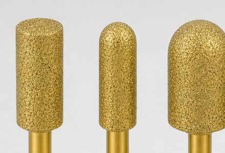 BK-9078 fine vacuum-brazed diamond grit close-up