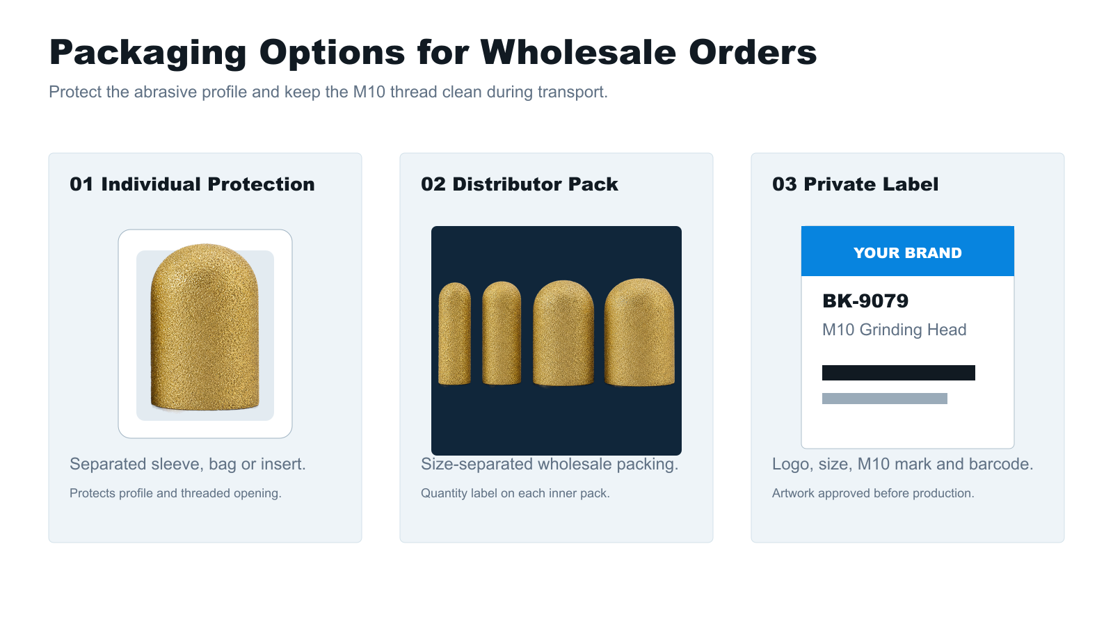 BK-9079 individual distributor and OEM packaging options