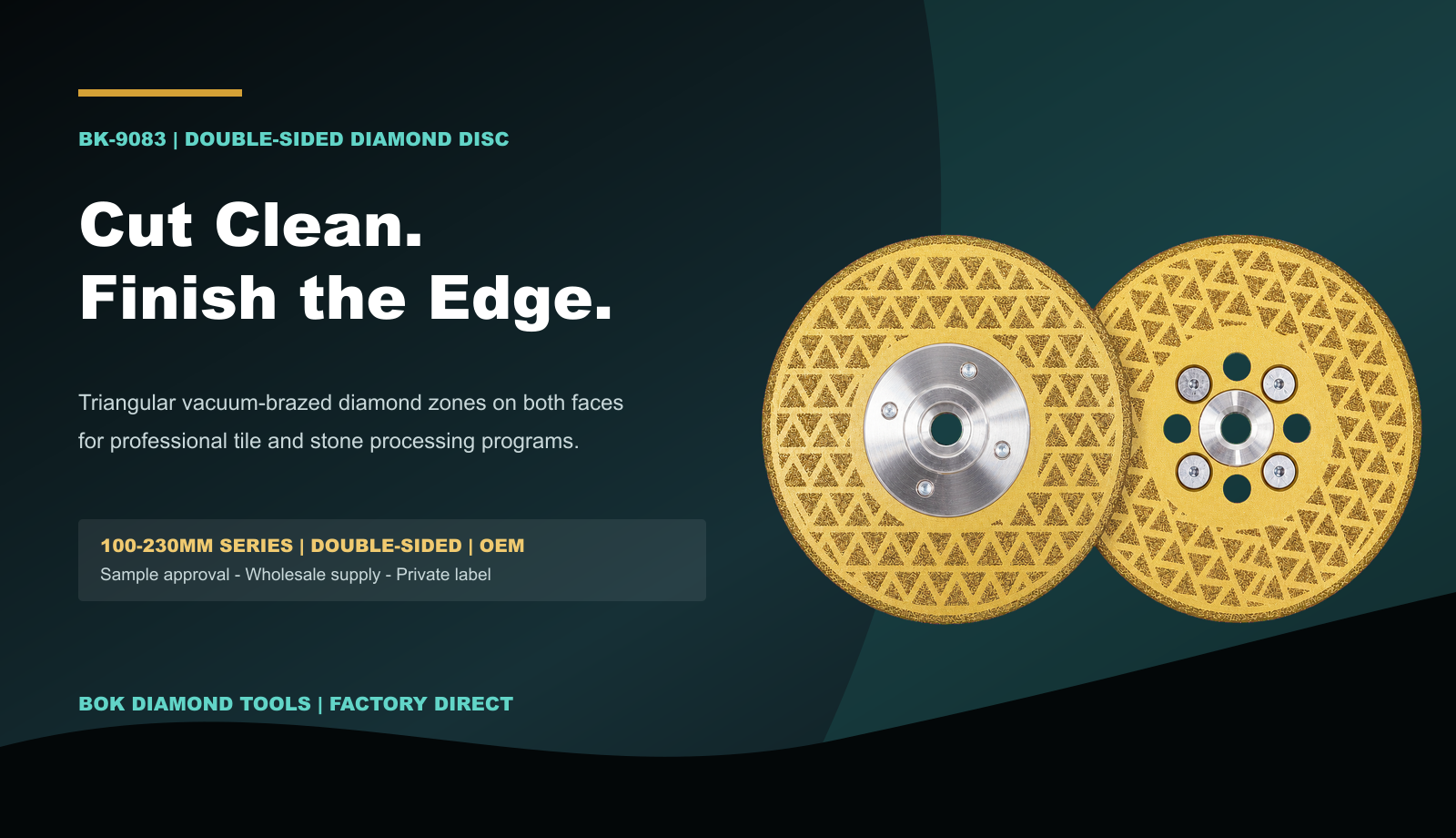 BK-9083 double-sided diamond cutting and grinding disc