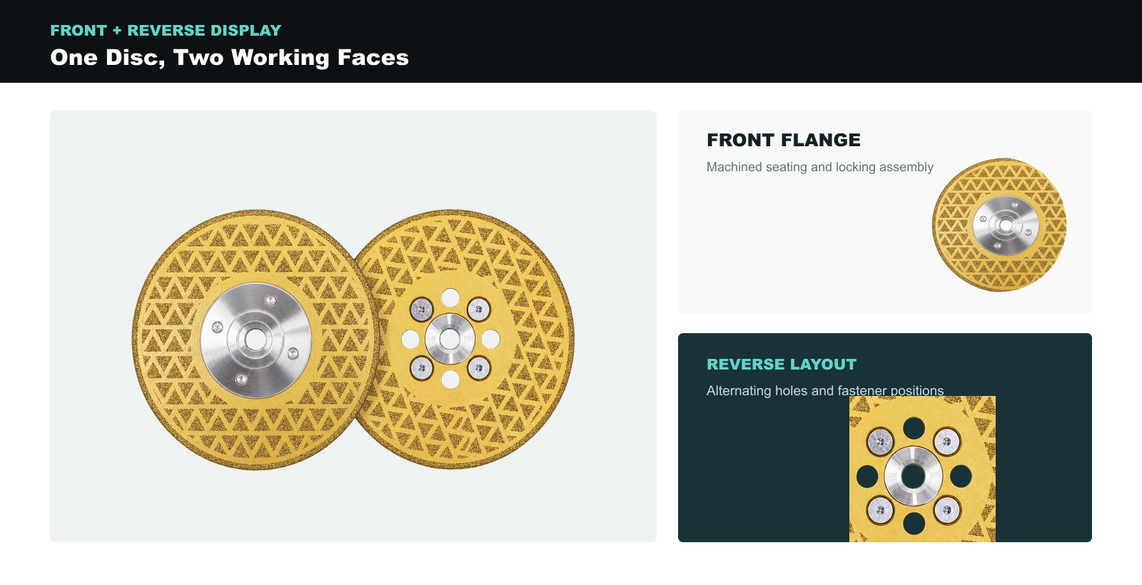 BK-9083 front and reverse face product display