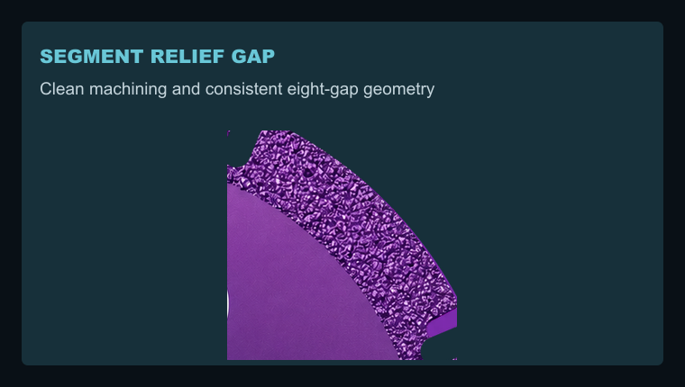 BK-9085 radial relief gap