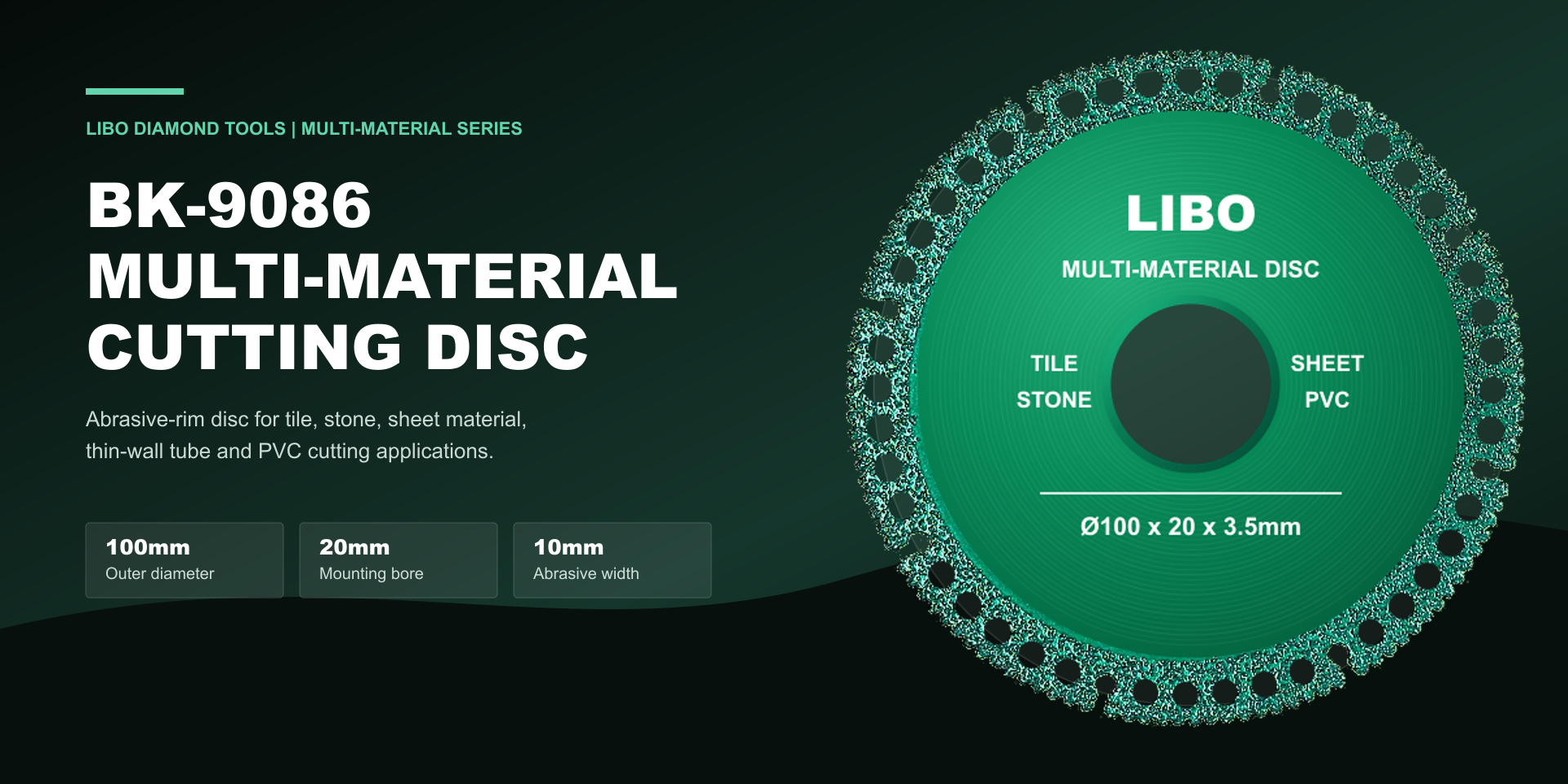 LIBO BK-9086 multi-material cutting disc